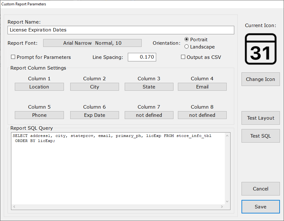 Custom Reports